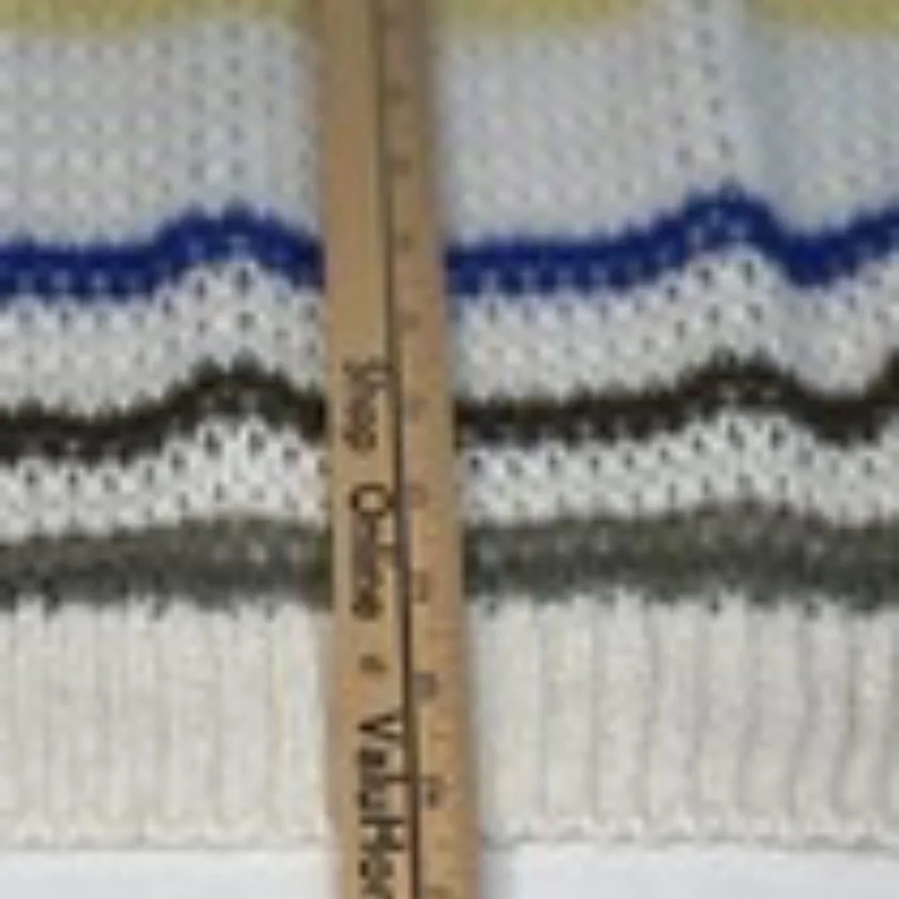 SOLD. Please DO NOT BUY.   Aerie Cardigan Sweater Woman Sz Large White Blue - Picture 11 of 12